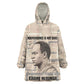 Kwame Nkrumah Kid Wearable Blanket Hoodie with Raised Fist Design and Independence Quote Ghana 1957 Tribute - African Pride