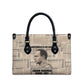 Kwame Nkrumah Leather Bag with Raised Fist Design and Independence Quote Ghana 1957 Tribute - African Pride