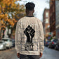 Kwame Nkrumah Long Sleeve Shirt with Raised Fist Design and Independence Quote Ghana 1957 Tribute - African Pride