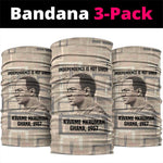 Kwame Nkrumah Neck Gaiter with Raised Fist Design and Independence Quote Ghana 1957 Tribute - African Pride