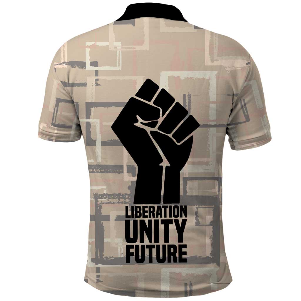 Kwame Nkrumah Polo Shirt with Raised Fist Design and Independence Quote Ghana 1957 Tribute - African Pride