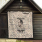 Kwame Nkrumah Quilt with Raised Fist Design and Independence Quote Ghana 1957 Tribute - African Pride