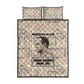 Kwame Nkrumah Quilt Bed Set with Raised Fist Design and Independence Quote Ghana 1957 Tribute - African Pride