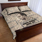 Kwame Nkrumah Quilt Bed Set with Raised Fist Design and Independence Quote Ghana 1957 Tribute - African Pride