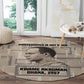 Kwame Nkrumah Round Carpet with Raised Fist Design and Independence Quote Ghana 1957 Tribute - African Pride