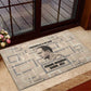 Kwame Nkrumah Rubber Doormat with Raised Fist Design and Independence Quote Ghana 1957 Tribute - African Pride