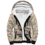 Kwame Nkrumah Sherpa Hoodie with Raised Fist Design and Independence Quote Ghana 1957 Tribute - African Pride