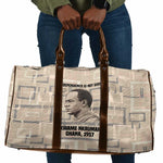 Kwame Nkrumah Travel Bag with Raised Fist Design and Independence Quote Ghana 1957 Tribute - African Pride