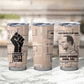 Kwame Nkrumah Tumbler Cup with Raised Fist Design and Independence Quote Ghana 1957 Tribute - African Pride