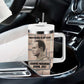 Kwame Nkrumah Tumbler With Handle with Raised Fist Design and Independence Quote Ghana 1957 Tribute - African Pride