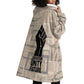 Kwame Nkrumah Wearable Blanket Hoodie with Raised Fist Design and Independence Quote Ghana 1957 Tribute - African Pride