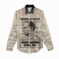Kwame Nkrumah Women Casual Shirt with Raised Fist Design and Independence Quote Ghana 1957 Tribute - African Pride