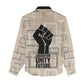Kwame Nkrumah Women Casual Shirt with Raised Fist Design and Independence Quote Ghana 1957 Tribute - African Pride