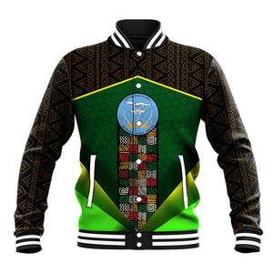 Mali Map Baseball Jacket Vulture in Gliding Flight - African Patterns Design