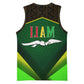 Mali Map Basketball Jersey Vulture in Gliding Flight - African Patterns Design - African Pride