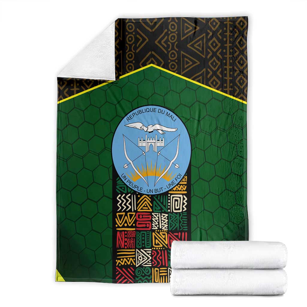 Mali Map Blanket Vulture in Gliding Flight - African Patterns Design