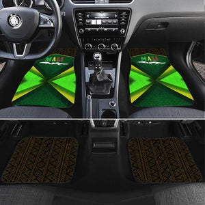 Mali Map Car Mats Vulture in Gliding Flight - African Patterns Design