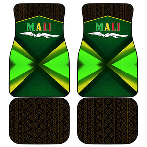 Mali Map Car Mats Vulture in Gliding Flight - African Patterns Design