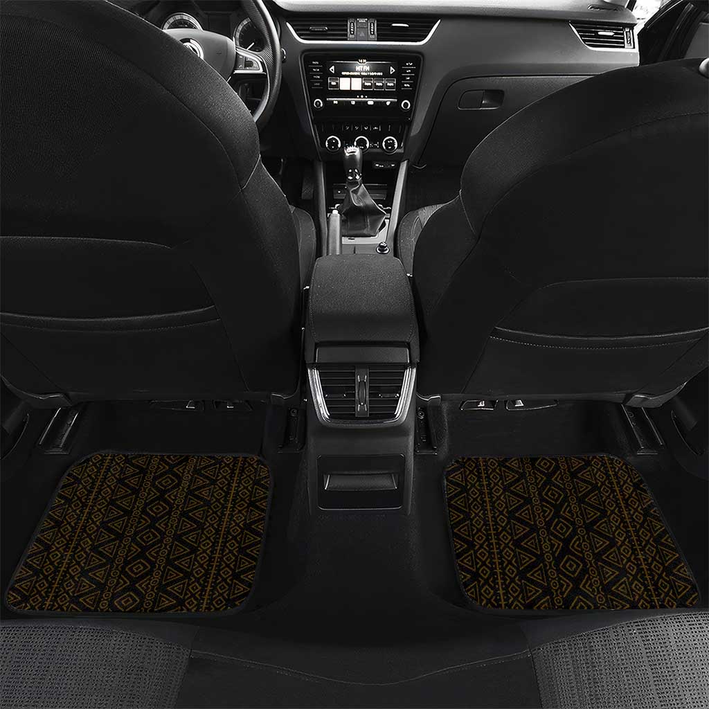 Mali Map Car Mats Vulture in Gliding Flight - African Patterns Design