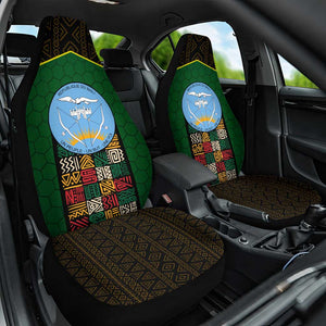 Mali Map Car Seat Cover Vulture in Gliding Flight - African Patterns Design