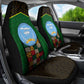 Mali Map Car Seat Cover Vulture in Gliding Flight - African Patterns Design