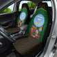 Mali Map Car Seat Cover Vulture in Gliding Flight - African Patterns Design