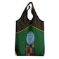 Mali Map Grocery Bag Vulture in Gliding Flight - African Patterns Design