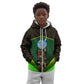 Mali Map Kid Hoodie Vulture in Gliding Flight - African Patterns Design