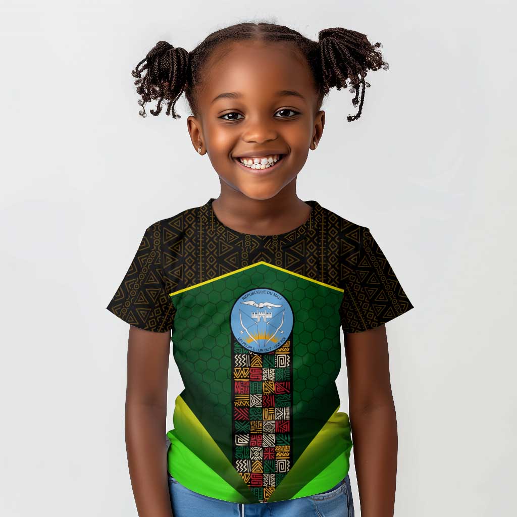 Mali Map Kid T shirt Vulture in Gliding Flight - African Patterns Design