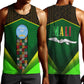 Mali Map Men Tank Top Vulture in Gliding Flight - African Patterns Design