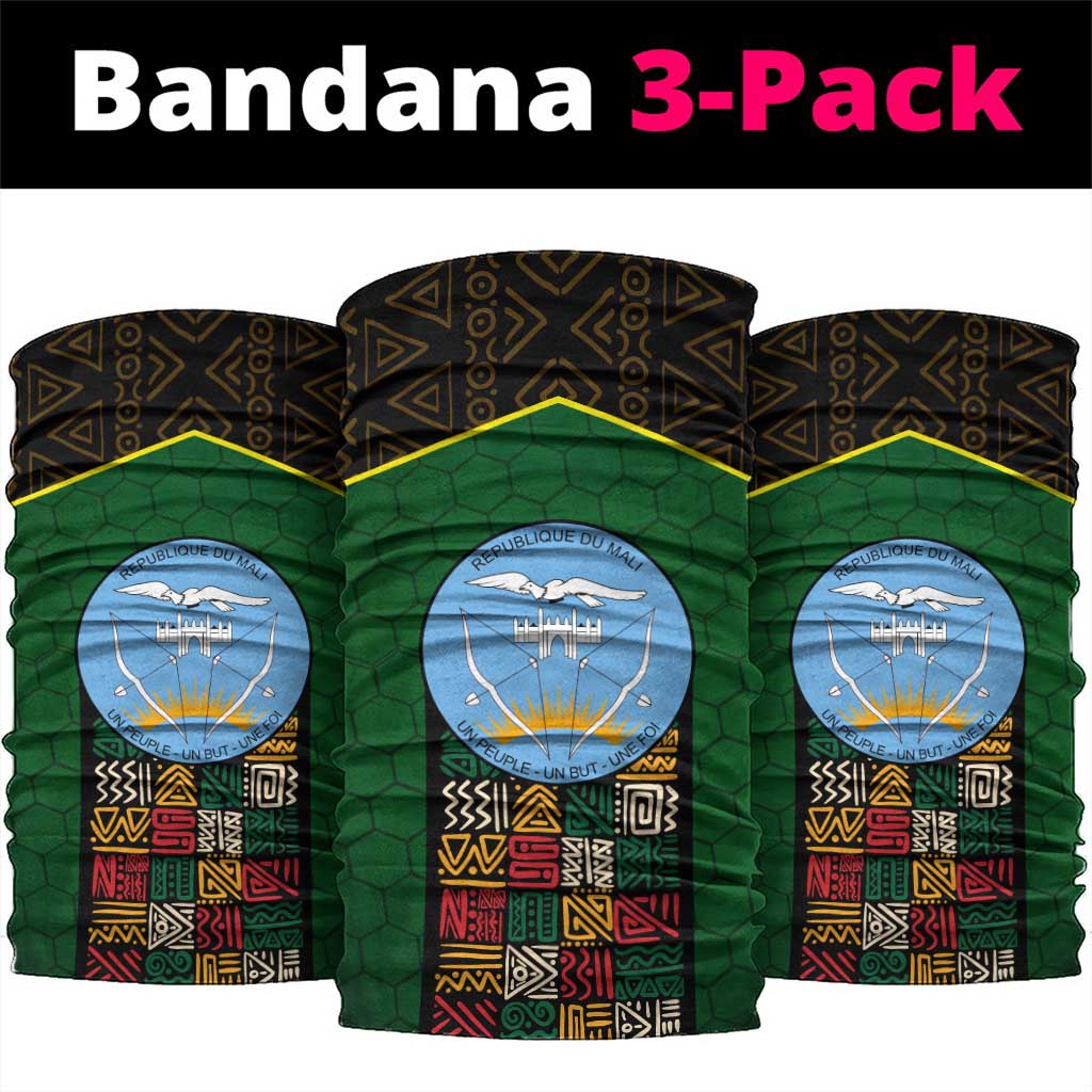 Mali Map Neck Gaiter Vulture in Gliding Flight - African Patterns Design - African Pride