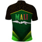 Mali Map Polo Shirt Vulture in Gliding Flight - African Patterns Design