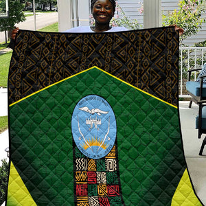 Mali Map Quilt Vulture in Gliding Flight - African Patterns Design