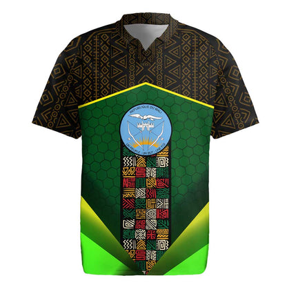 Mali Map Rugby Jersey Vulture in Gliding Flight - African Patterns Design