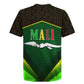 Mali Map Rugby Jersey Vulture in Gliding Flight - African Patterns Design