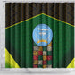 Mali Map Shower Curtain Vulture in Gliding Flight - African Patterns Design