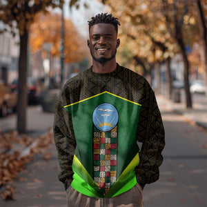 Mali Map Sweatshirt Vulture in Gliding Flight - African Patterns Design