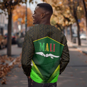 Mali Map Sweatshirt Vulture in Gliding Flight - African Patterns Design