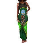 Mali Map Tank Maxi Dress Vulture in Gliding Flight - African Patterns Design