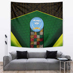 Mali Map Tapestry Vulture in Gliding Flight - African Patterns Design