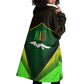 Mali Map Wearable Blanket Hoodie Vulture in Gliding Flight - African Patterns Design