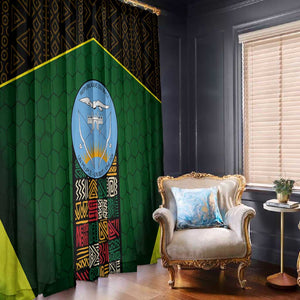 Mali Map Window Curtain Vulture in Gliding Flight - African Patterns Design