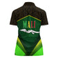 Mali Map Women Polo Shirt Vulture in Gliding Flight - African Patterns Design