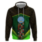 Mali Map Zip Hoodie Vulture in Gliding Flight - African Patterns Design