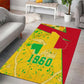 Mali in My Heart Area Rug Map with National Flag Colors