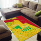 Mali in My Heart Area Rug Map with National Flag Colors