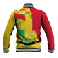 Mali in My Heart Baseball Jacket Map with National Flag Colors
