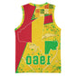 Mali in My Heart Basketball Jersey Map with National Flag Colors - African Pride