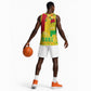 Mali in My Heart Basketball Jersey Map with National Flag Colors - African Pride