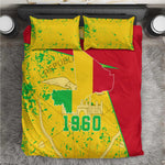 Mali in My Heart Bedding Set Map with National Flag Colors